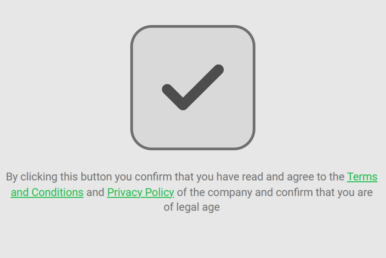 Create account step 5: registration form with terms and conditions agreement checkbox highlighted