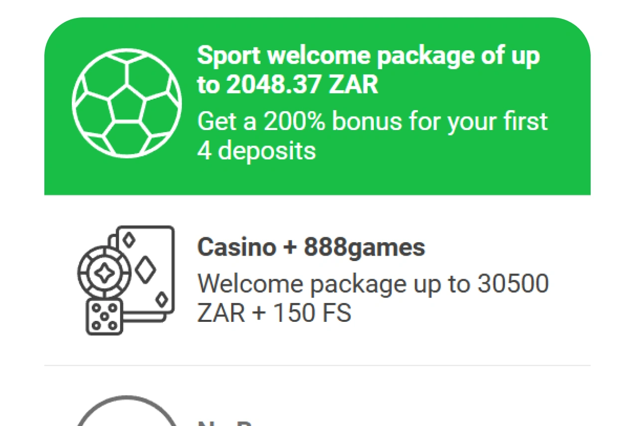 Bonus activation step 3: confirmation screen showing 100% matched bonus after deposit highlighted